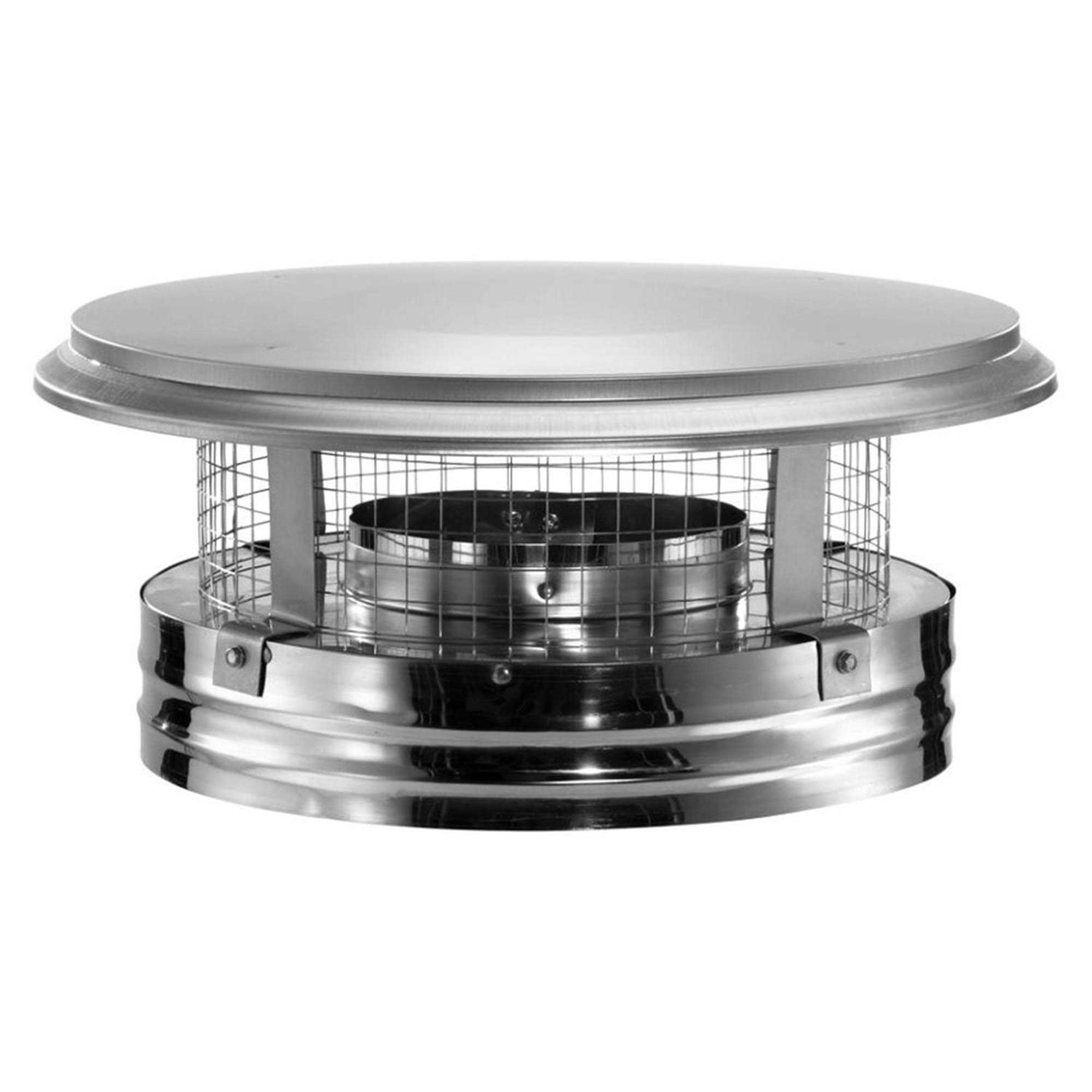 DuraVent 6 DuraPlus Stainless Steel Chimney Cap - Cheap Fitting