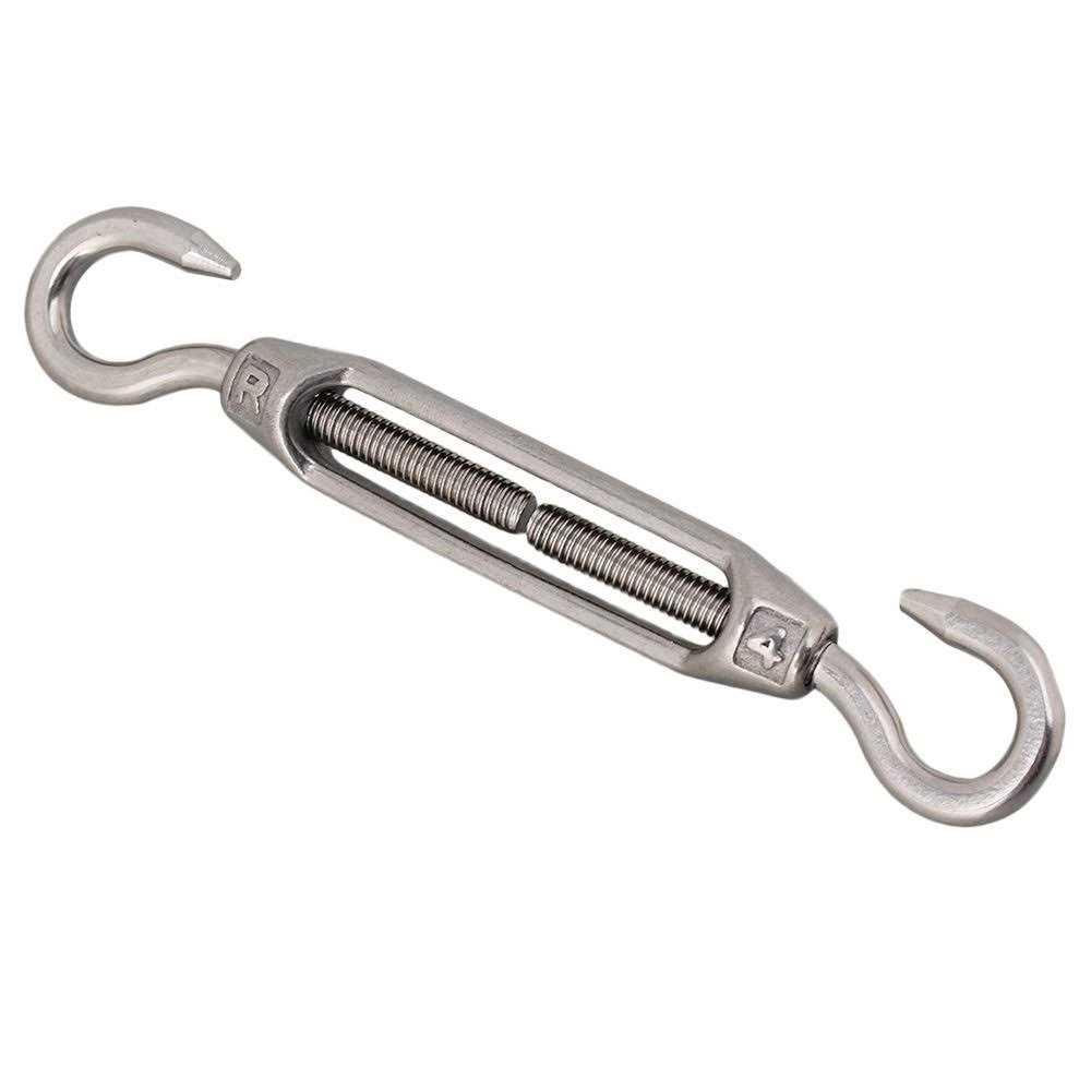 eoocvt 5pcs M4 Stainless Steel 304 Turnbuckle Wire Rope Tension Agile-shop - Cheap Fitting