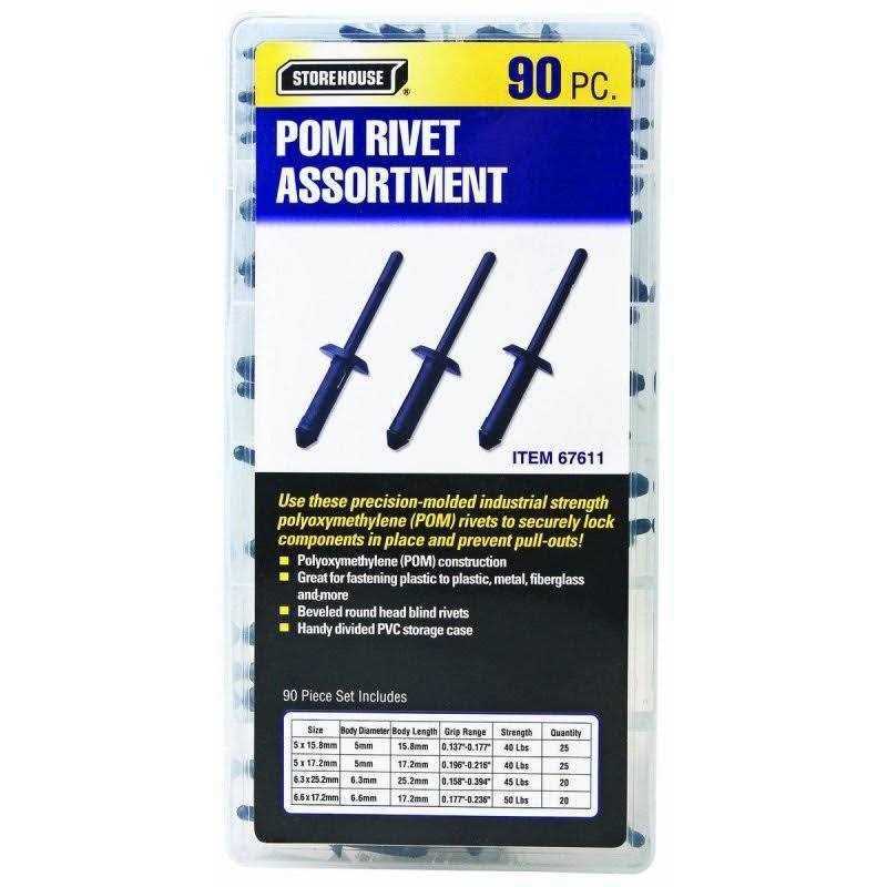 Storehouse POM Rivet Assortment - Cheap Fitting