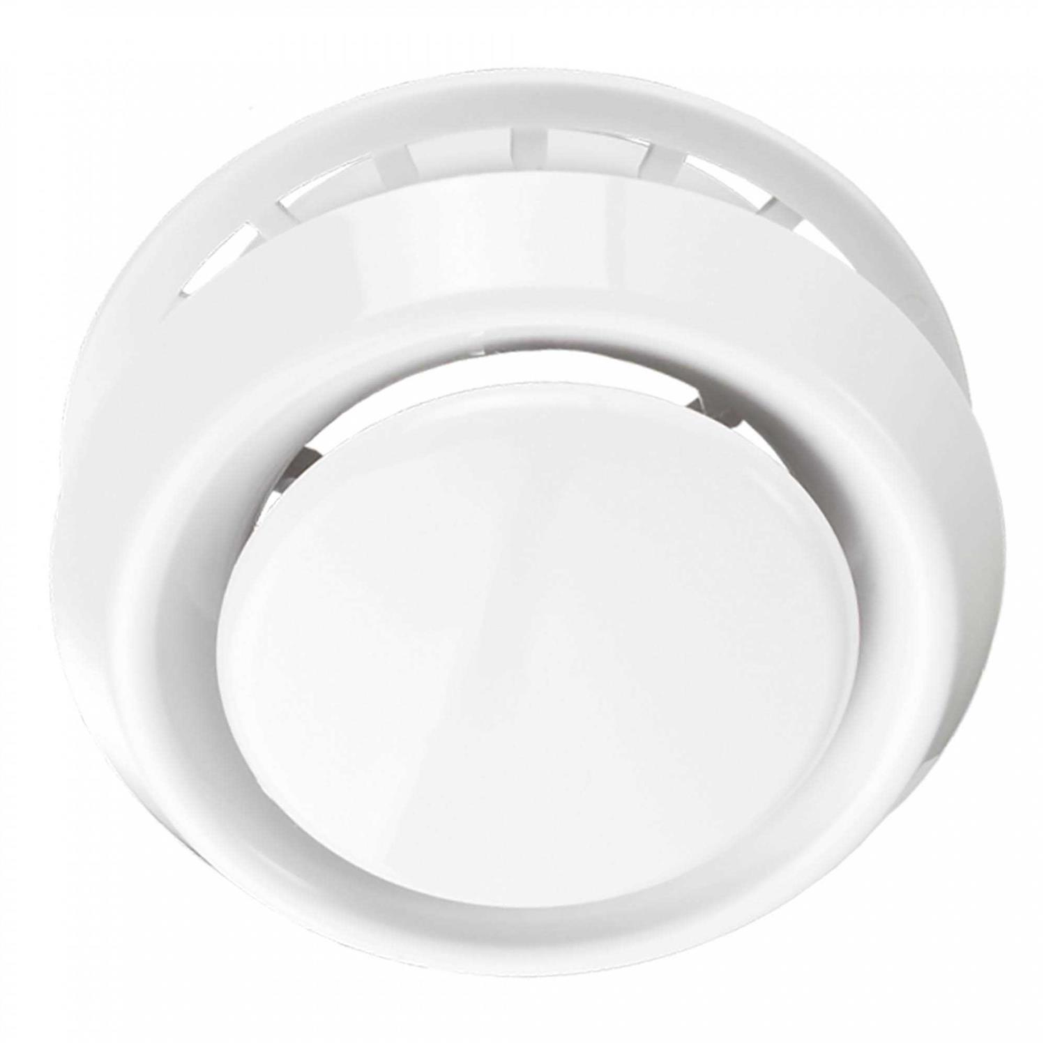 VENTS-US 8 in. Plastic Diffuser with Flange - Cheap Fitting