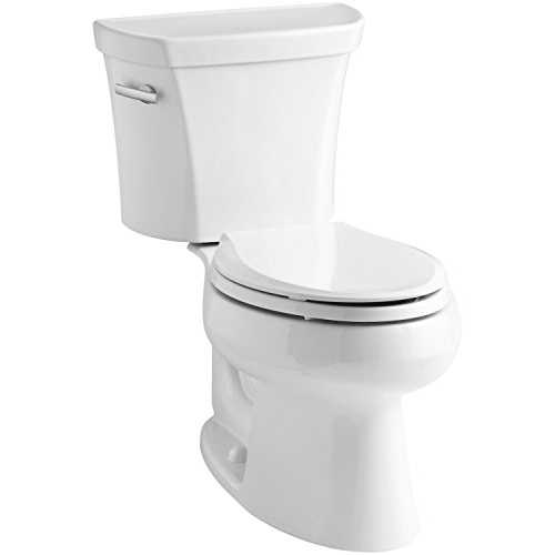 Kohler Toilet Wellworth Two-Piece Elongated 1.28 GPF Class Five Flushing Technology and Right-Hand Trip Lever White – K-3998-0 - Cheap Fitting
