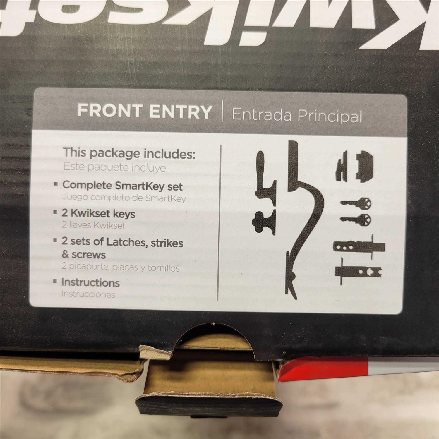 Kwikset 96870-098 Belleview Single Cylinder Handleset with Tylo Knob Featuring SmartKey - Cheap Fitting