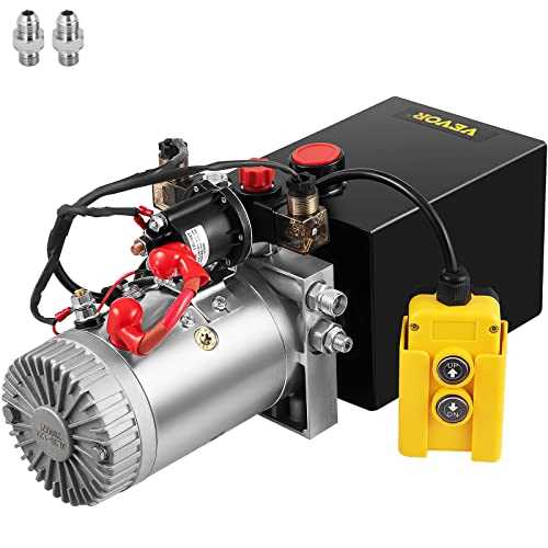 Mophorn Hydraulic Power Unit 8 Quart Hydraulic Pump Double Acting Hydraulic Power 12v Dc with Metal Oil Reservoir Hydraulic Pump Power Unit for Dump - Cheap Fitting