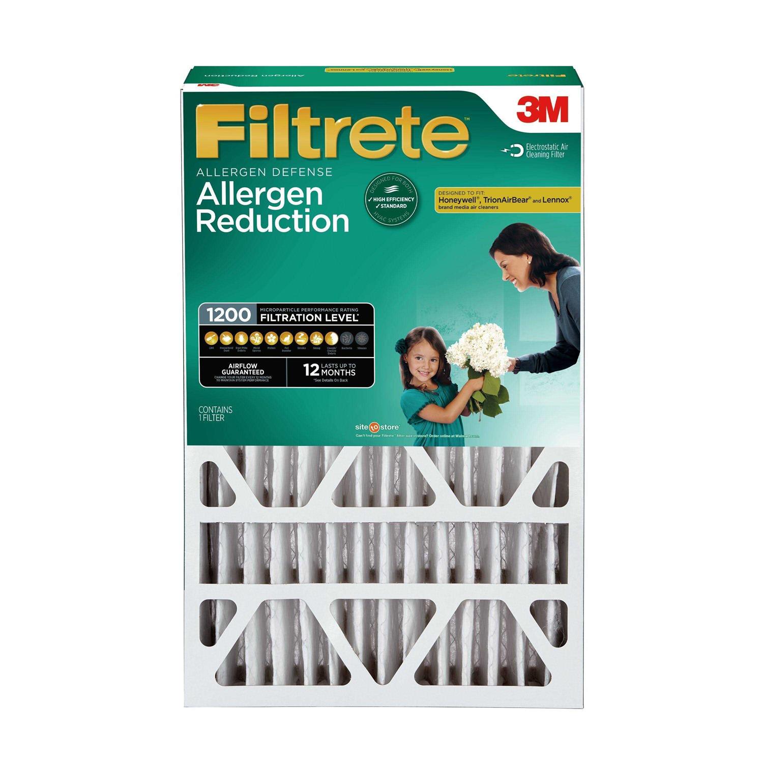 Filtrete 1200 MPR Allergen Reduction Deep Pleat HVAC Air & Furnace Filter - Cheap Fitting
