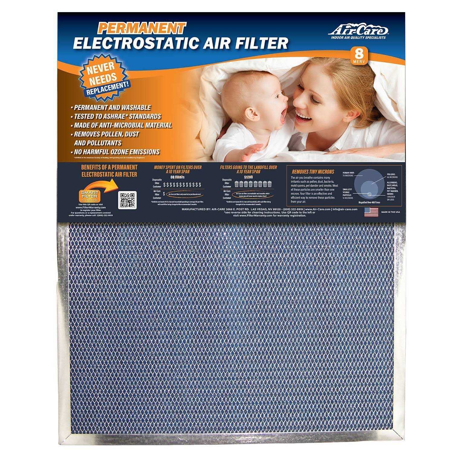 Air-Care Electrostatic Air Filter - Cheap Fitting