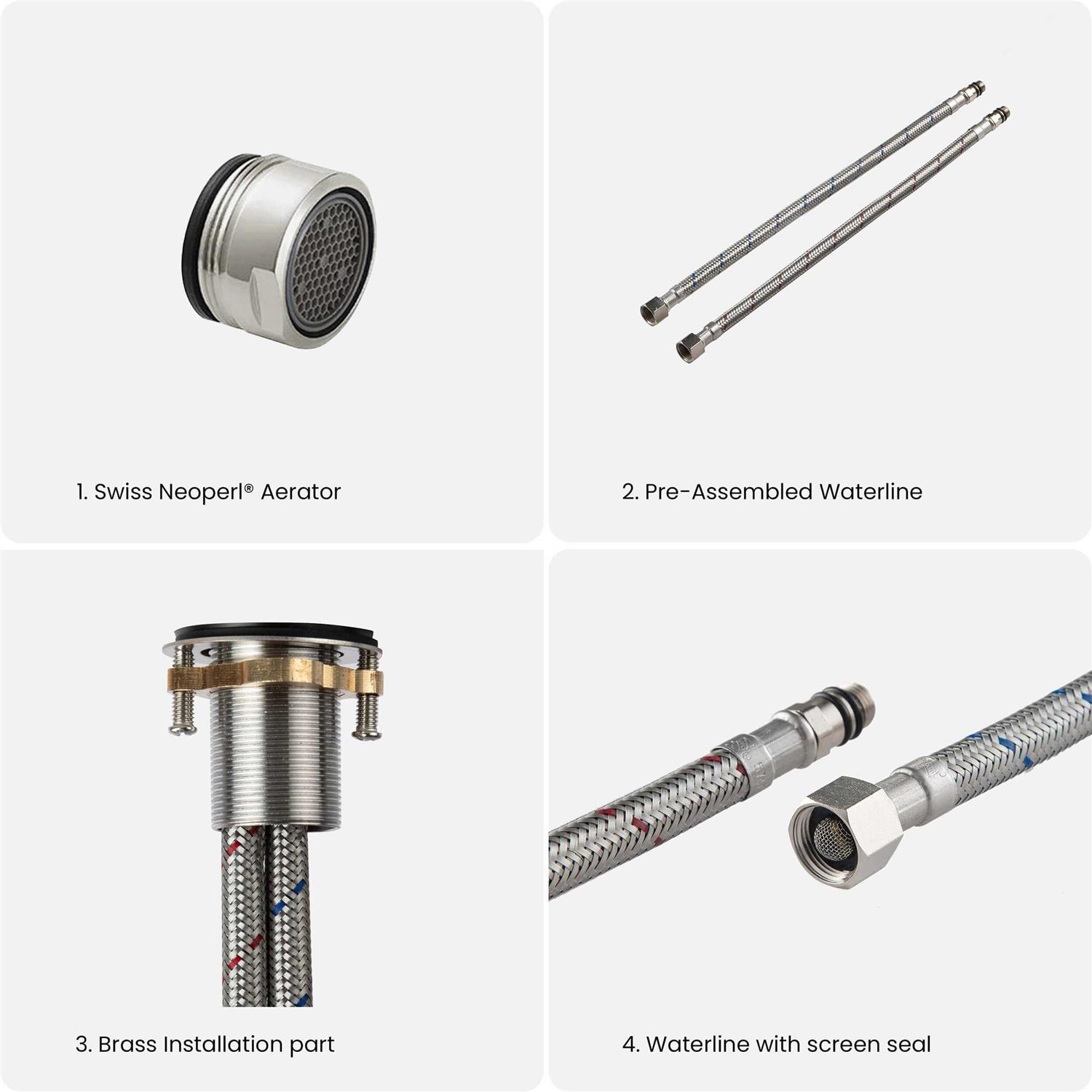 KIBI Circular X Single Hole Bathroom Faucet - Cheap Fitting