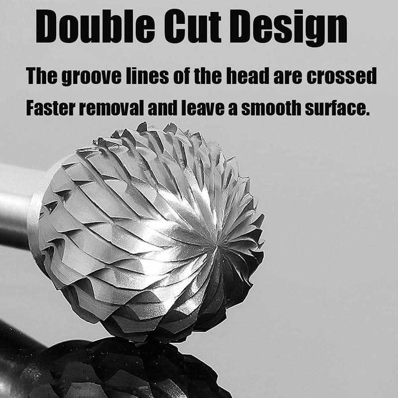 FOTYBEI Carbide Rotary Burr Set 10 pcs Double Cut Tungsten Steel Dremel Rotary Tool Bits with 3mm Shank - Cheap Fitting