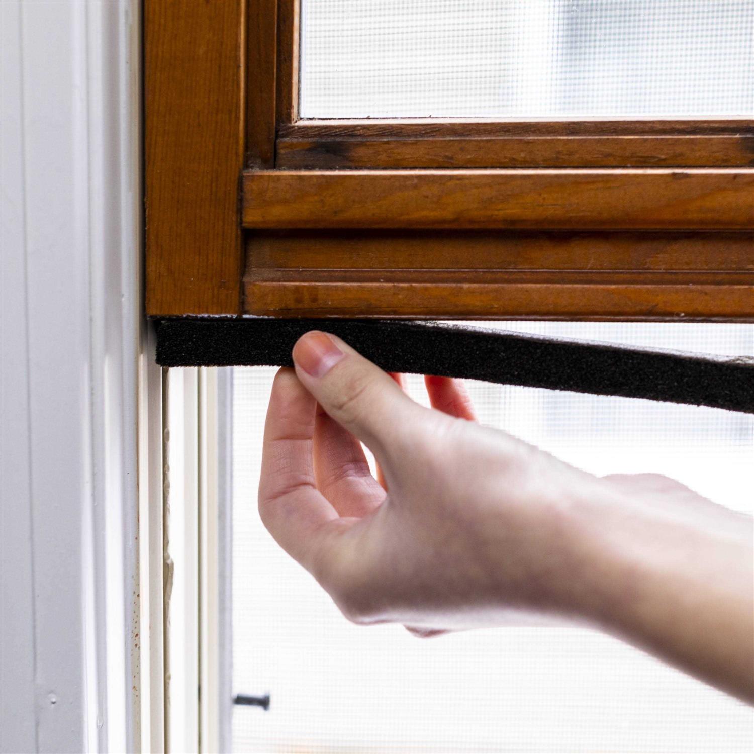 Duck Brand 3/8 in x 5/16 x 10 ft Black Foam Weatherstrip Seal - Cheap Fitting