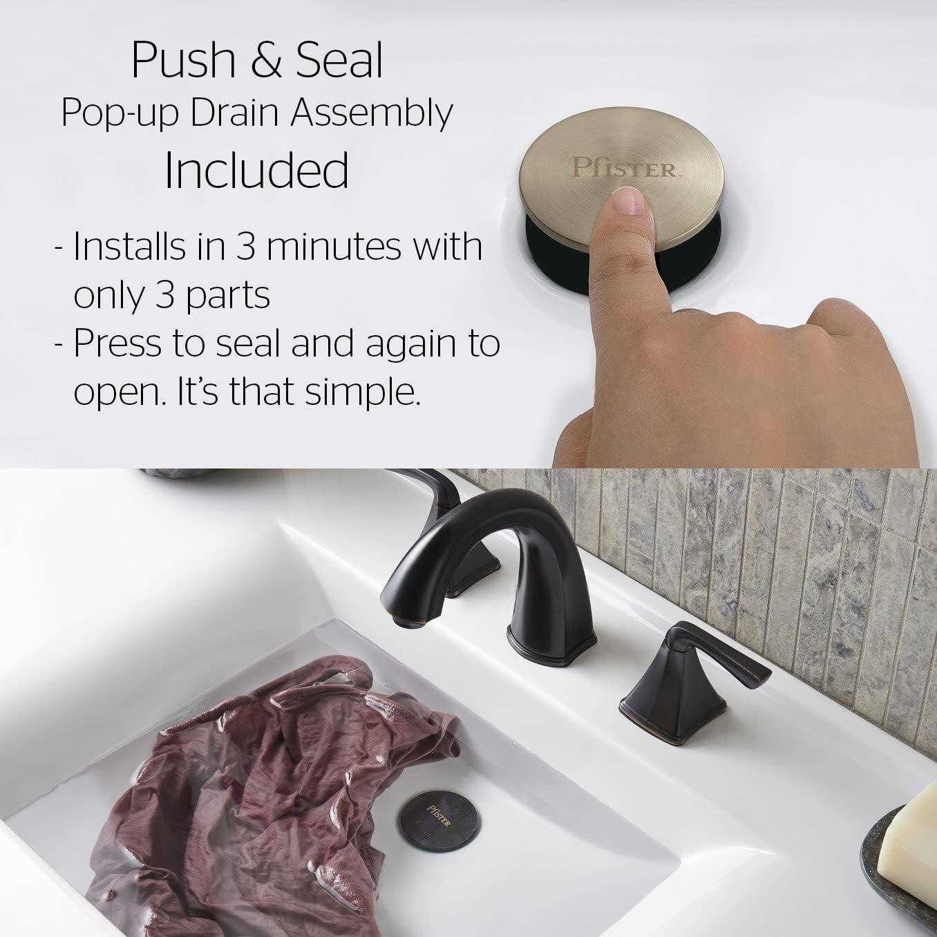 Pfister Ashfield 2-Handle Widespread Bathroom Faucet Brushed Nickel - Cheap Fitting