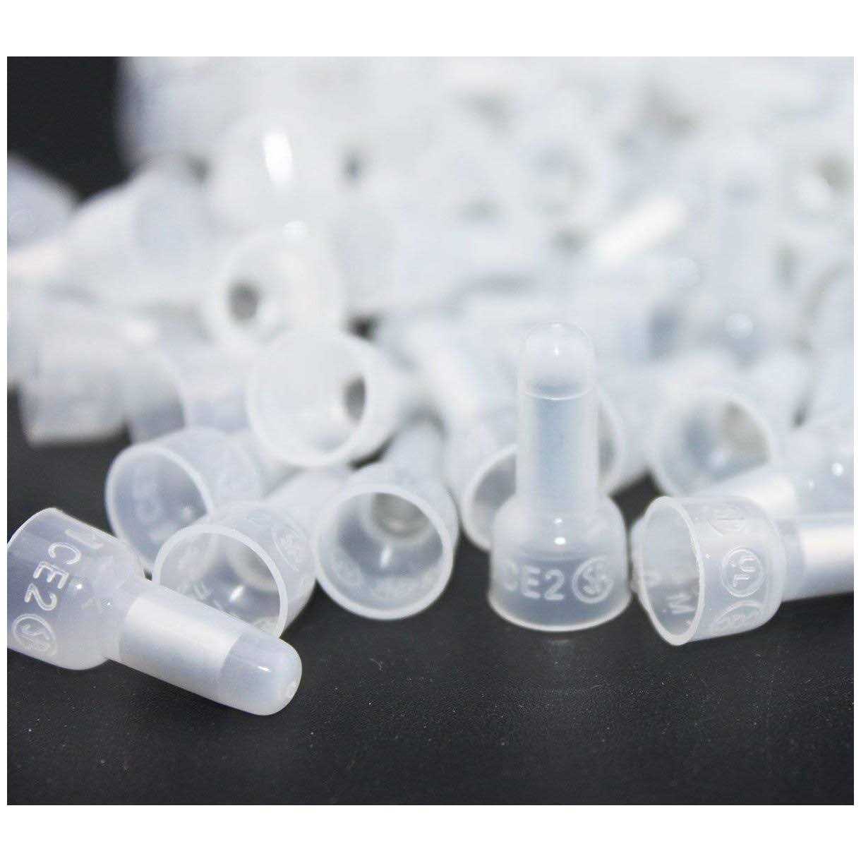 Rextin 1000pcs Transparent CE2 Protective Closed End Wire Crimp Connector Cap - Cheap Fitting