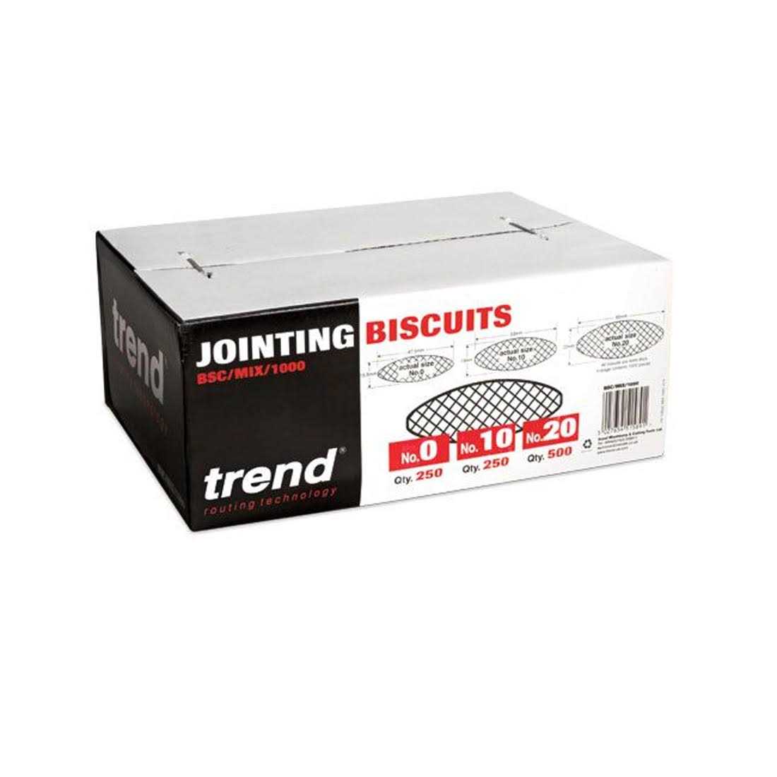 Trend 1000pcs Beechwood Joining Biscuits Variety Pack for Woodworking, Joinery, and Furniture Framing - Cheap Fitting