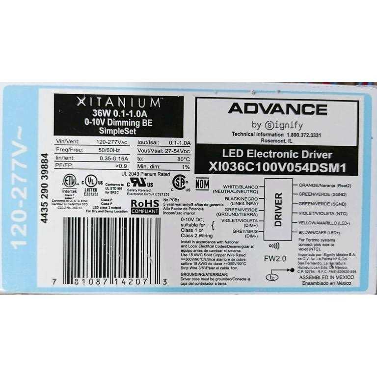 XI036C100V054DSM1M Advance LED Driver - Cheap Fitting