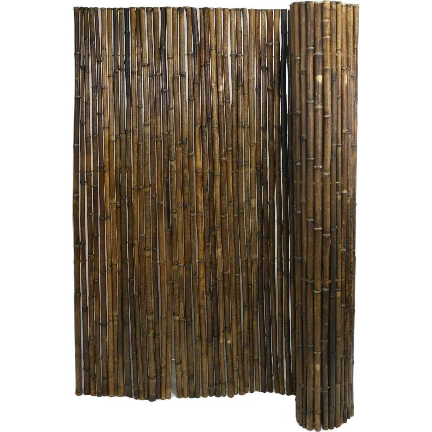 Backyard x-Scapes H x 8 ft. W Caramel Brown Bamboo Fence Fencing Panel - Cheap Fitting