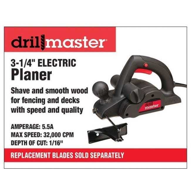 Drill Master 5.5 Amp 3-1/4 in. Planer - Cheap Fitting