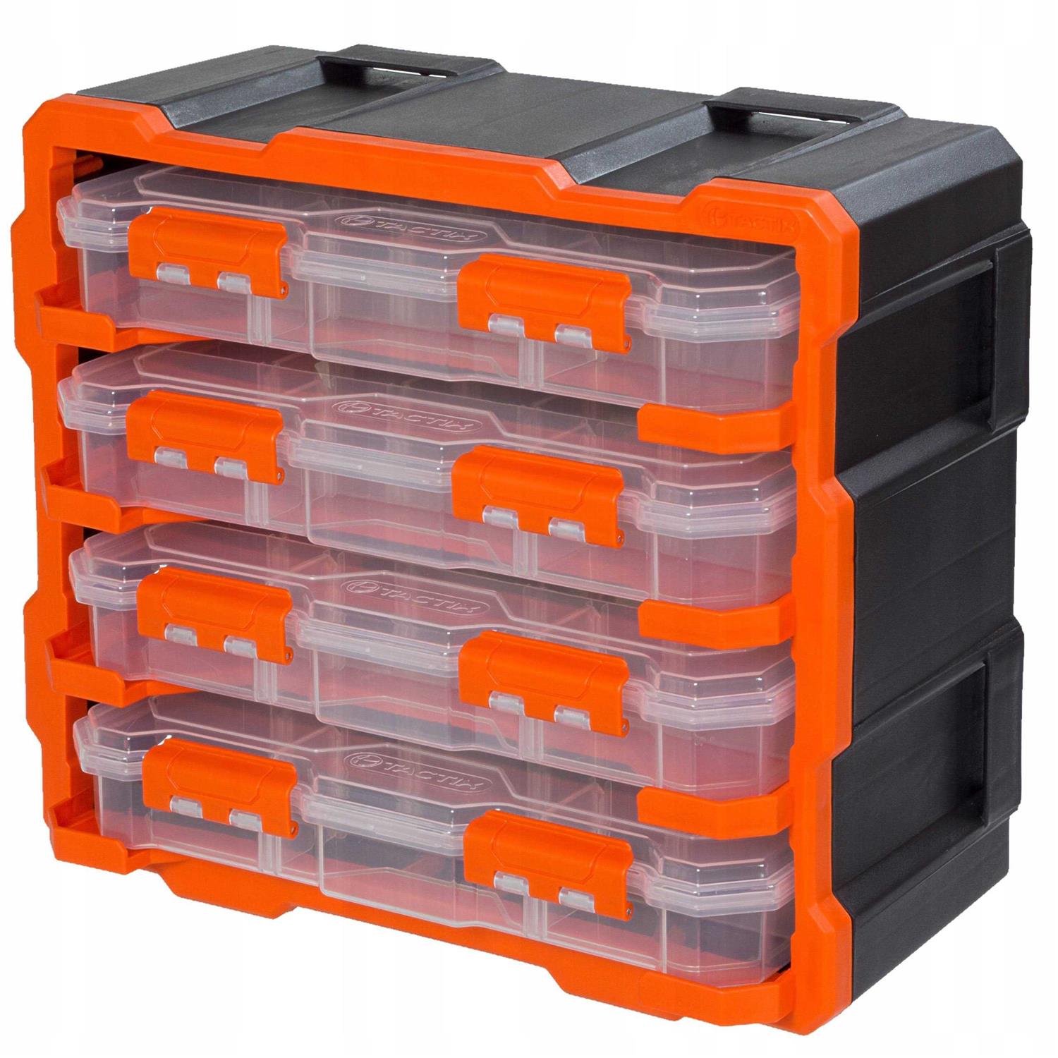 TACTIX 20.5 in. Black Plastic Tote Tray - Cheap Fitting