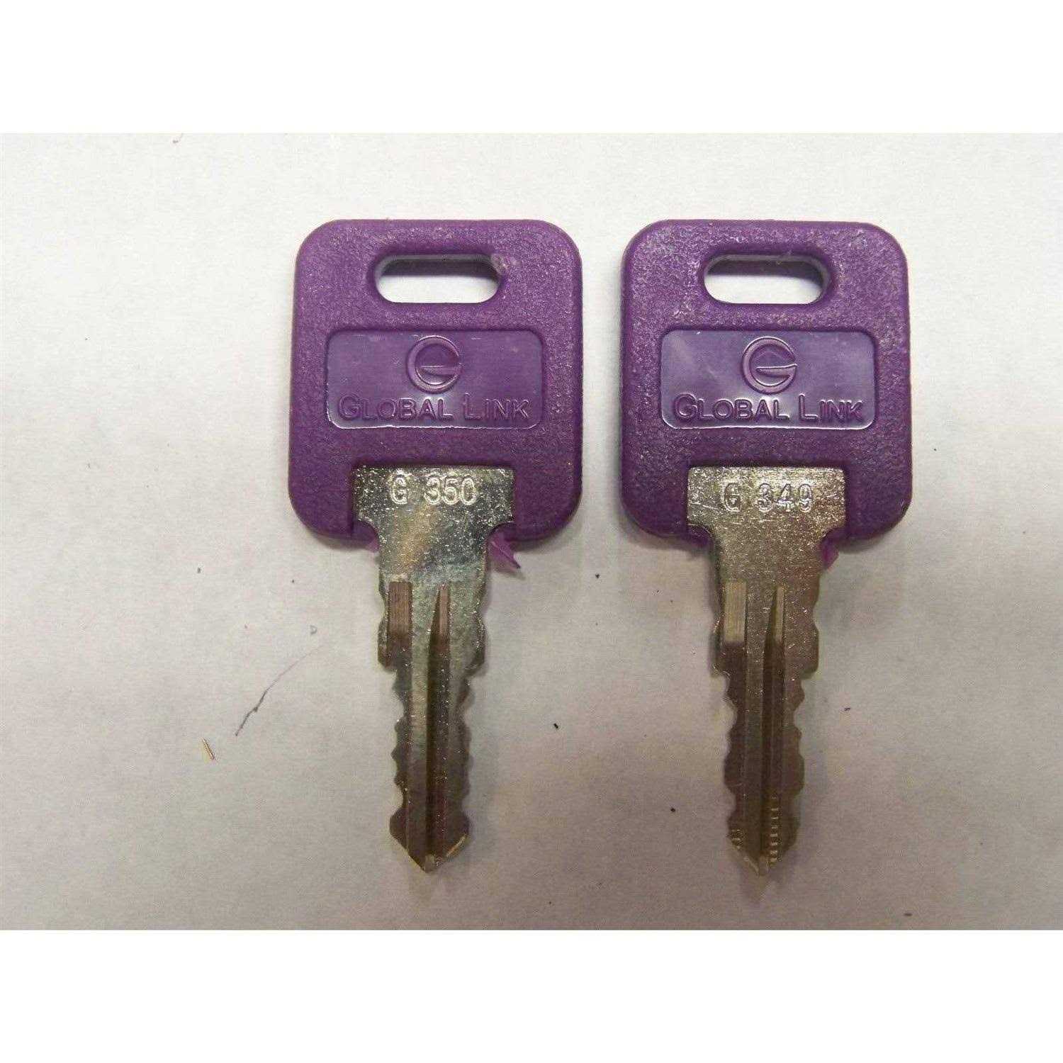 Ilco 2 Global Link Oem Purple Head Camper Keys Cut To Your G Series Code G301-391 - Cheap Fitting
