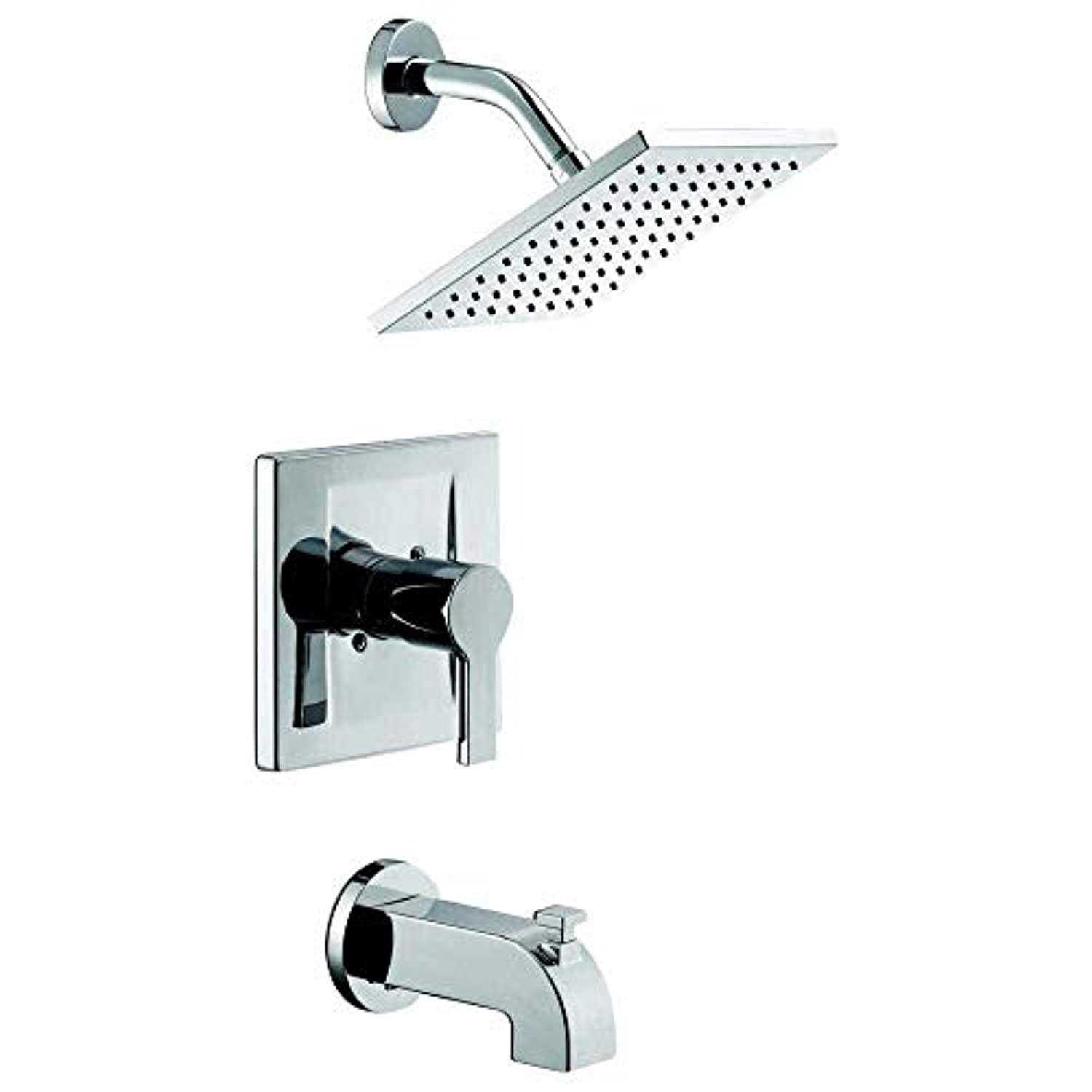 Glacier Bay Modern Single-Handle 1-Spray Tub and Shower Faucet in Chrome - Cheap Fitting