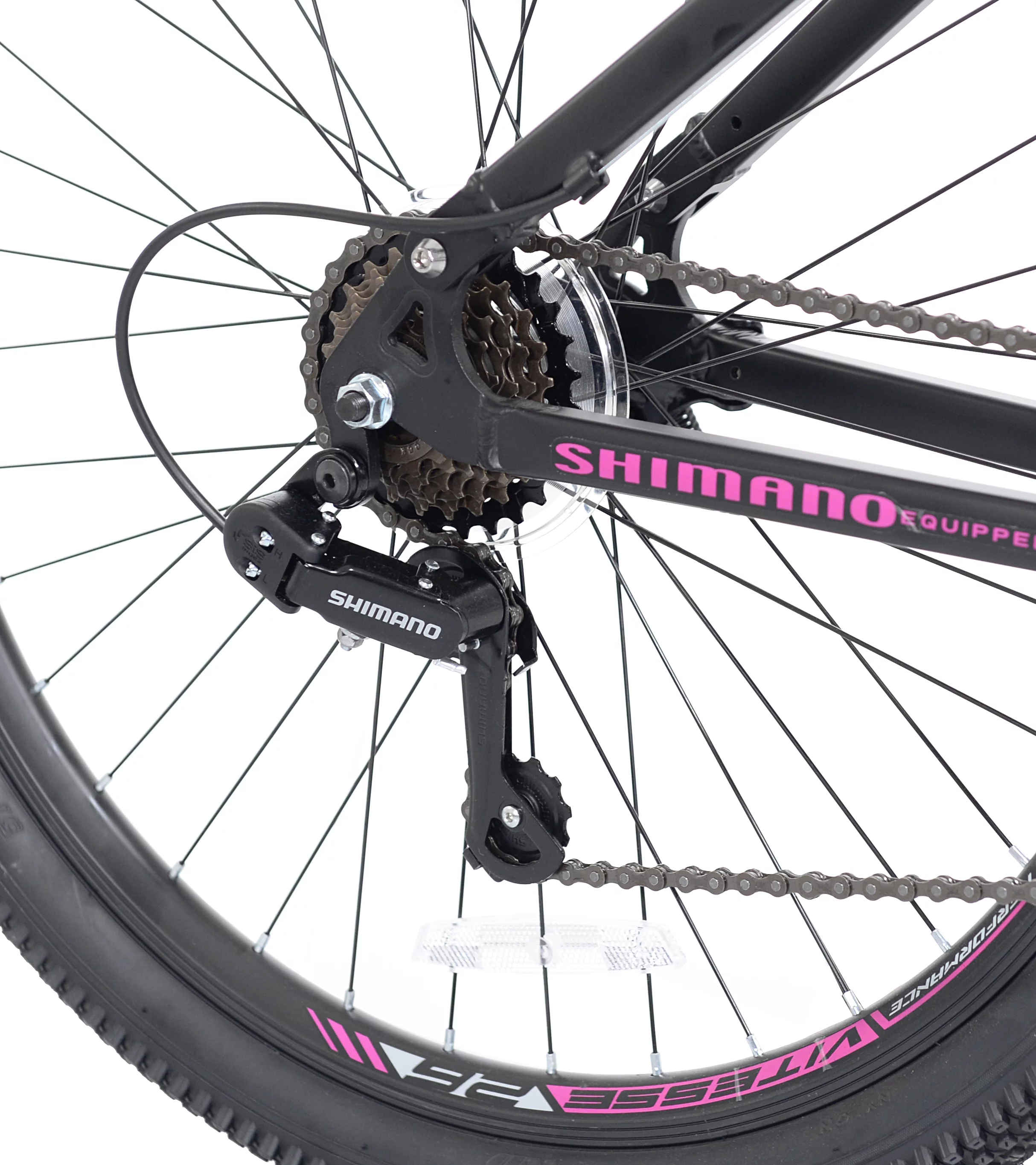 Kent Genesis 26 in. Maeve Women's Mountain Bike, Black and Pink - Cheap Fitting