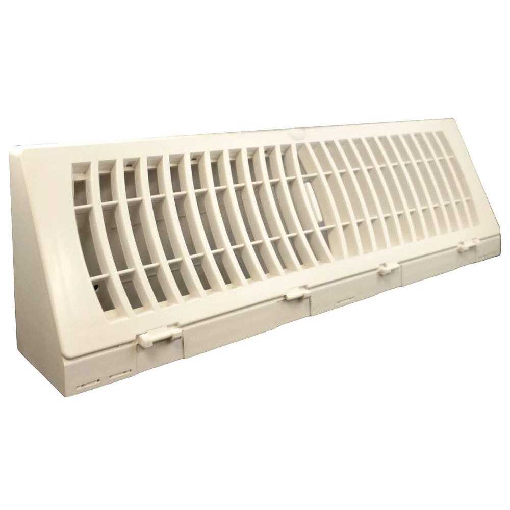 TruAire Brown Plastic Triangular Baseboard Register - Cheap Fitting