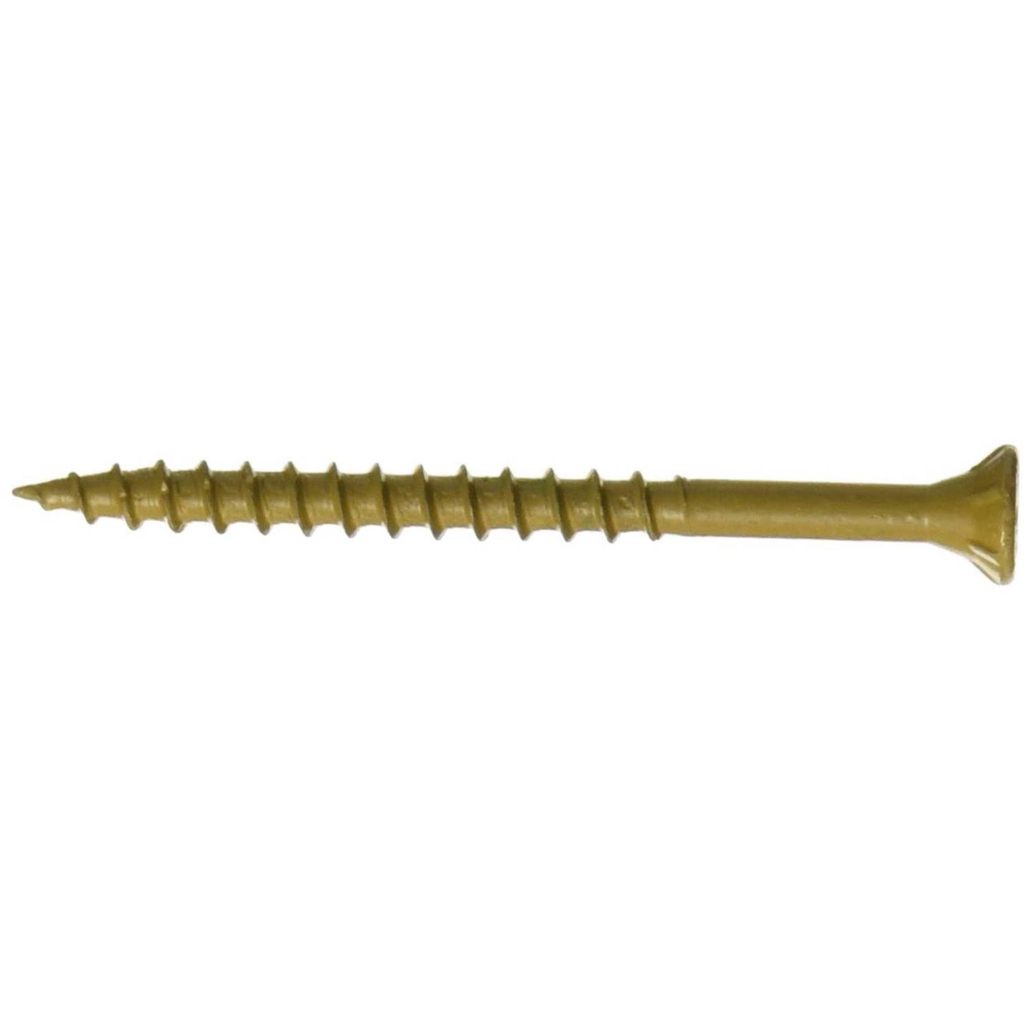 Hillman Fasteners 48416 5 lb 2.5×10 Tan Screw, White - Cheap Fitting