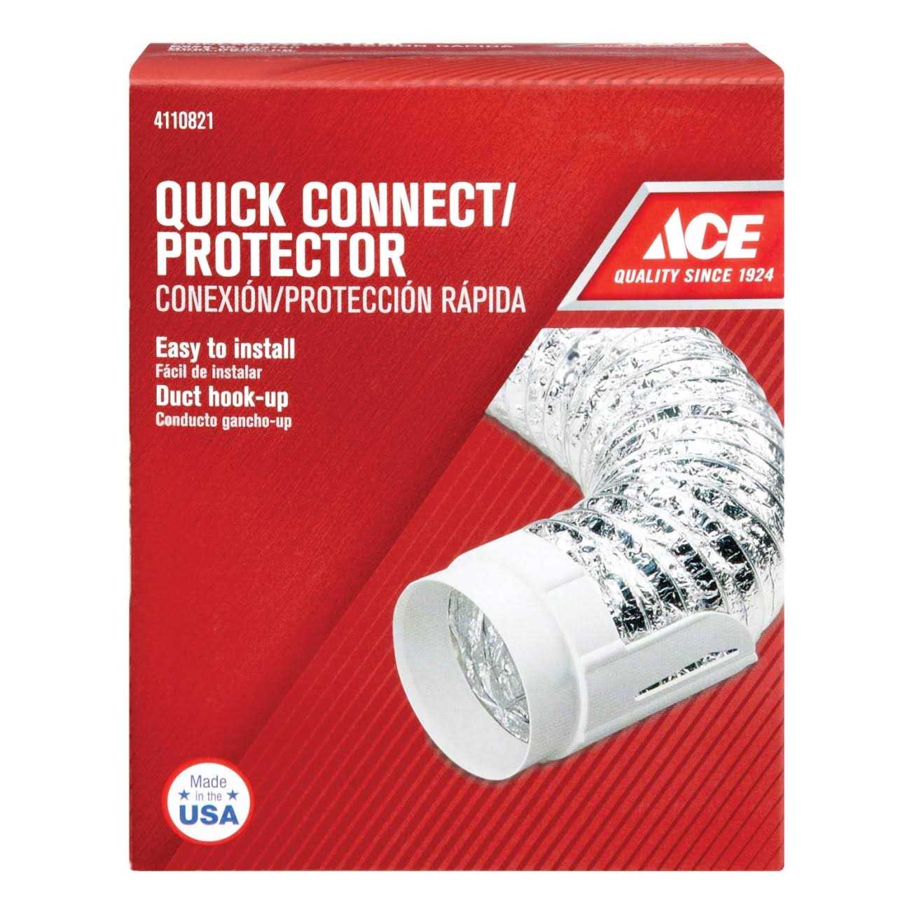 Ace 4 in to 4 in. White Duct Protector Plastic - Cheap Fitting