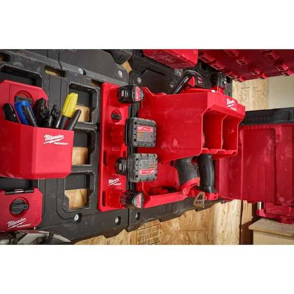 Milwaukee Packout M12 Battery Rack with Packout Wall Plate - Cheap Fitting