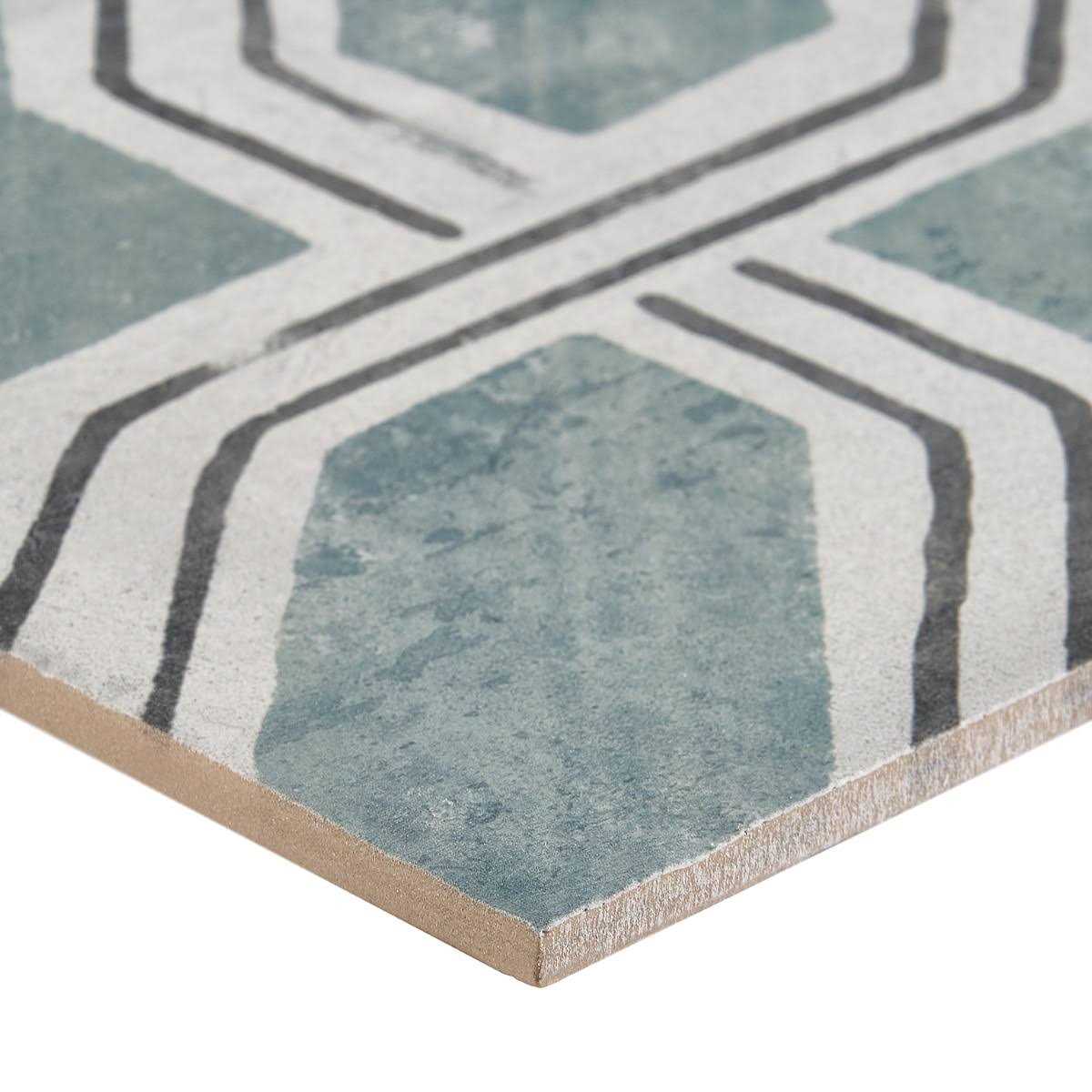 Ivy Hill Tile Patras Deco Iberia 7.87 in. x 7.87 in. Matte Porcelain Floor and Wall Tile - Cheap Fitting