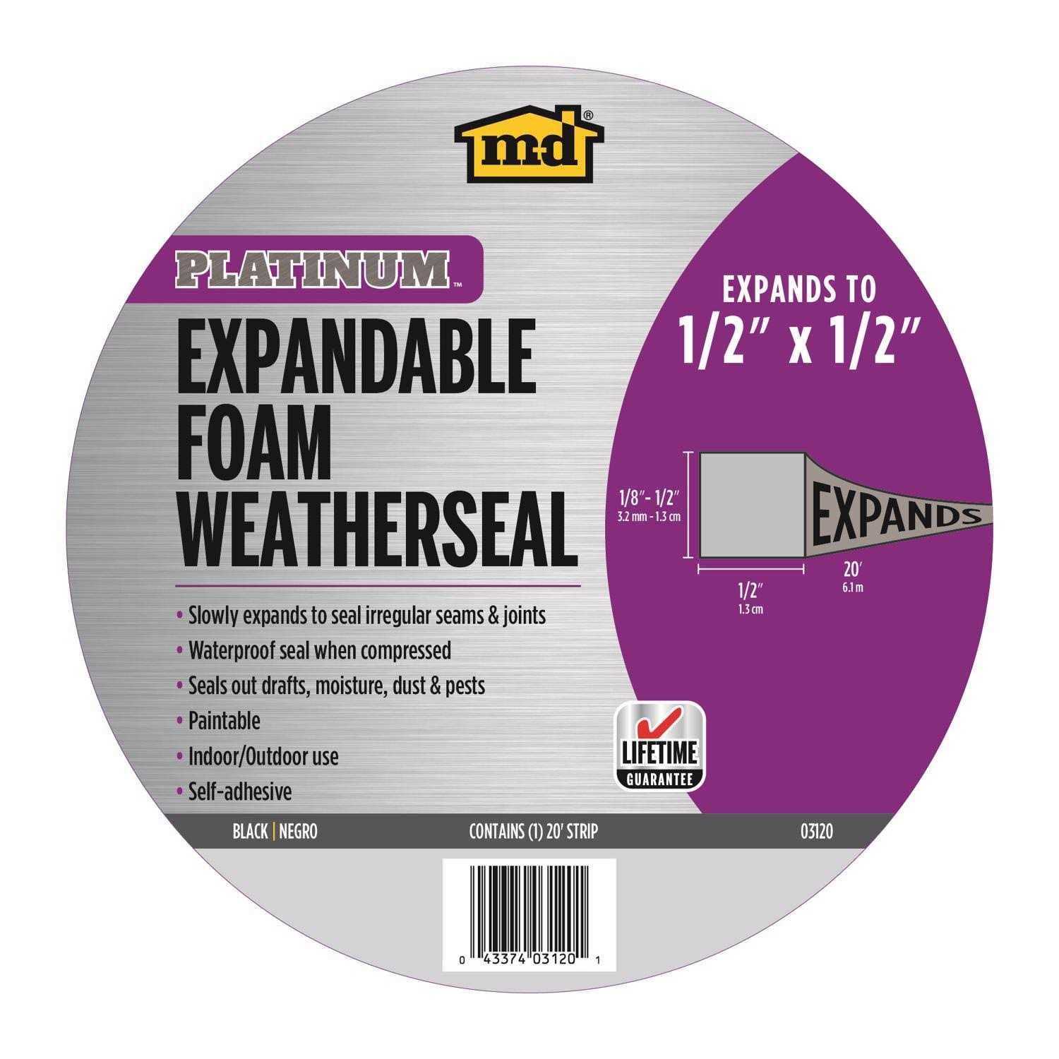 M-D Building Products Platinum Foam Waterproof Weatherseal for Multi-Purpose - Cheap Fitting
