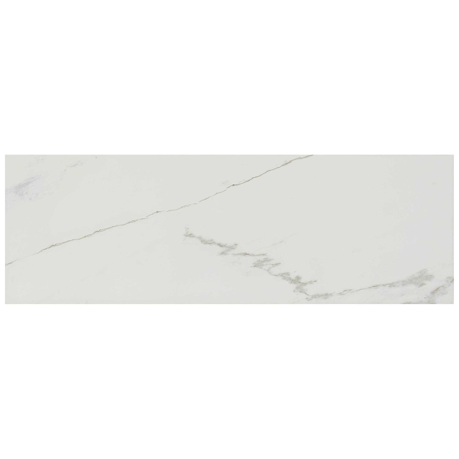 American Olean Marble Manor Calacatta 4-in x 12-in Glossy Ceramic Marble Subway Wall Tile MM10412MODHC1P2 - Cheap Fitting