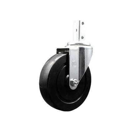 Swivel Square Stem Caster Set 4 w 1.25 Wheel - Cheap Fitting