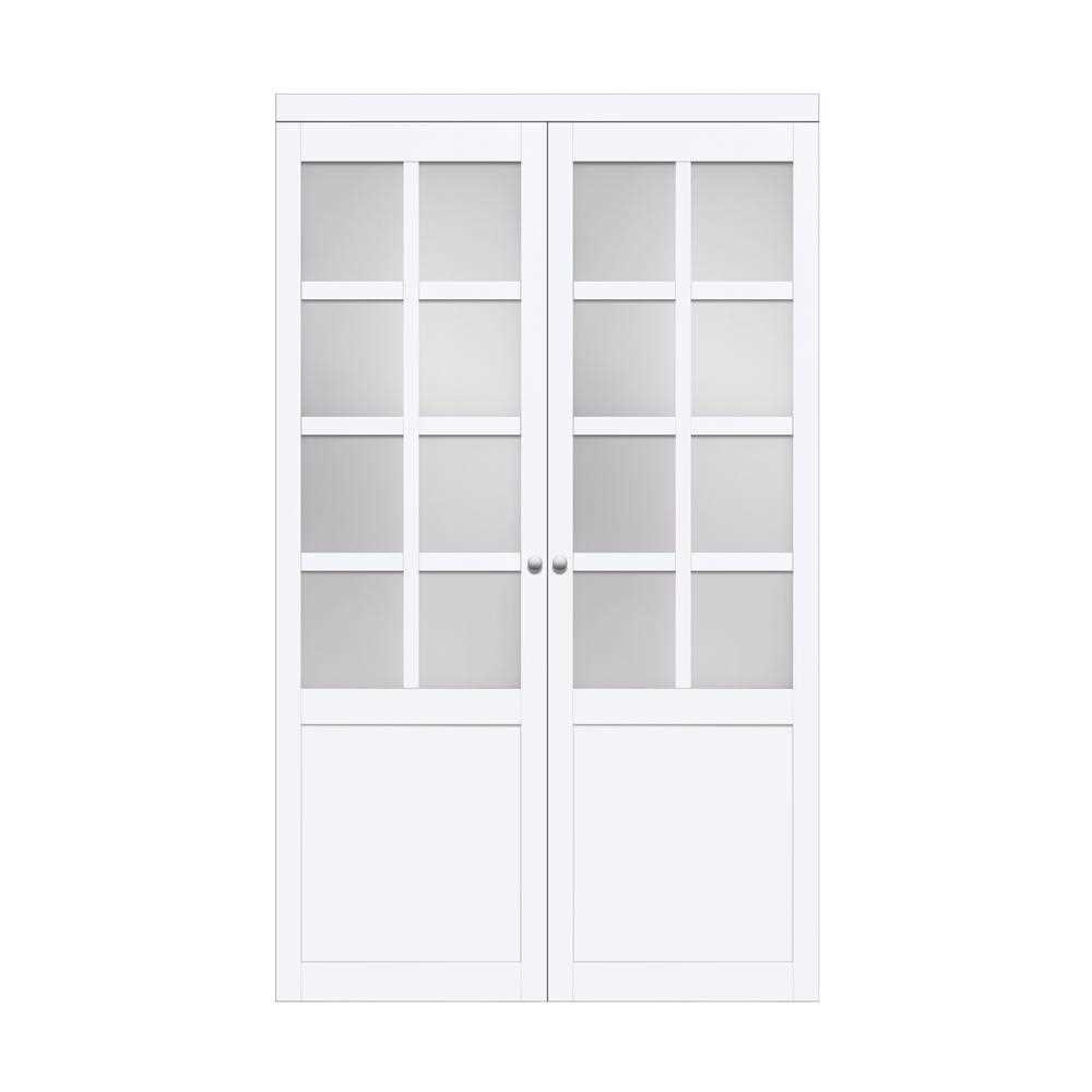 Provincial Glass Pivot Door with Installation Hardware Kit Renin Size: 72 x 80 - Cheap Fitting