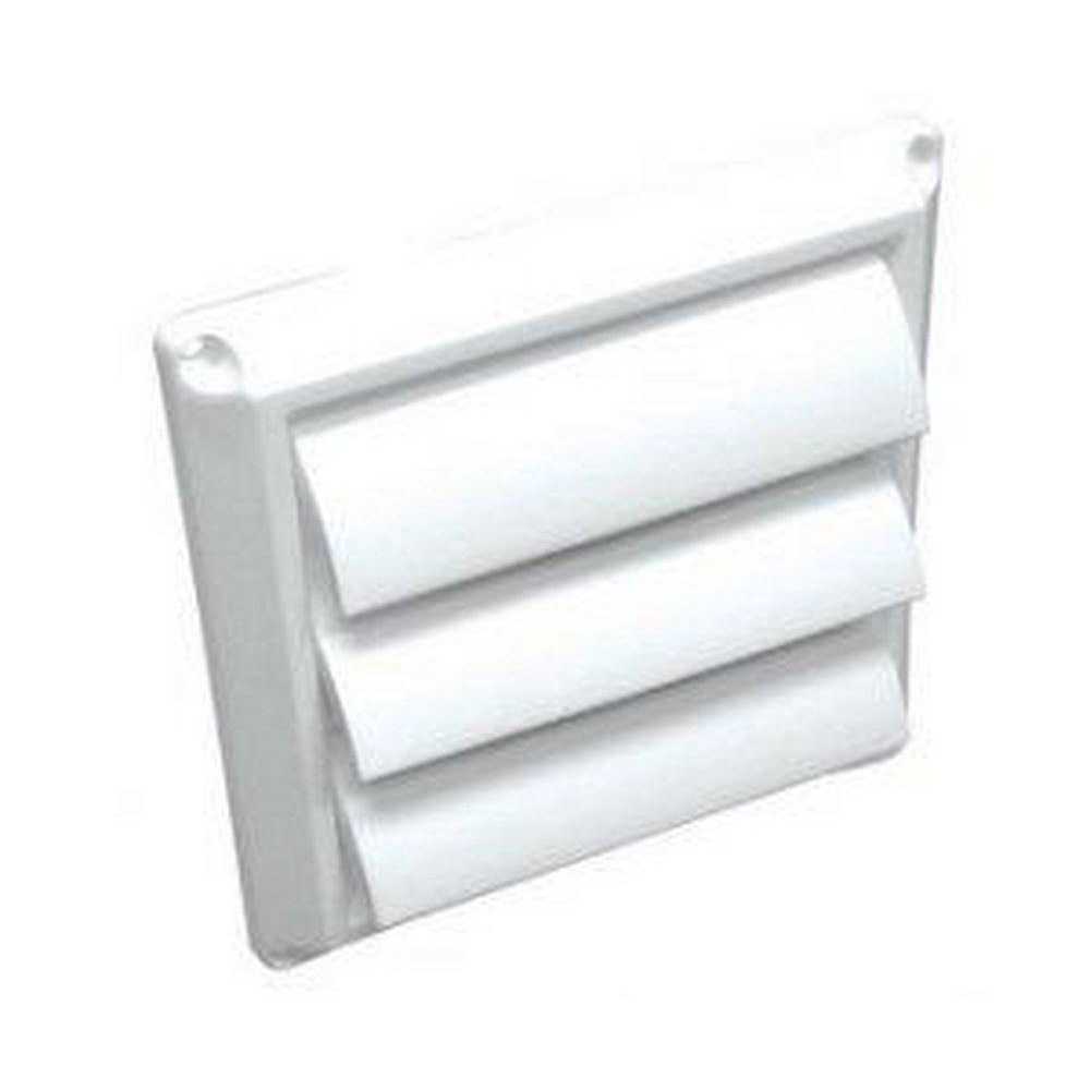 Lambro 8 White Plastic Louvered Vent 363W - Cheap Fitting