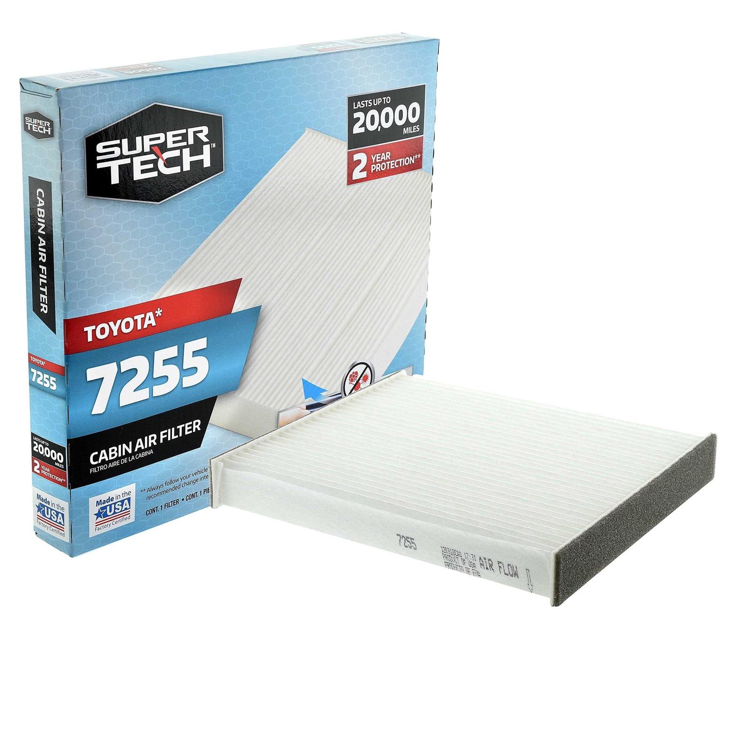 Supertech Cabin Air Filter 7255 - Cheap Fitting