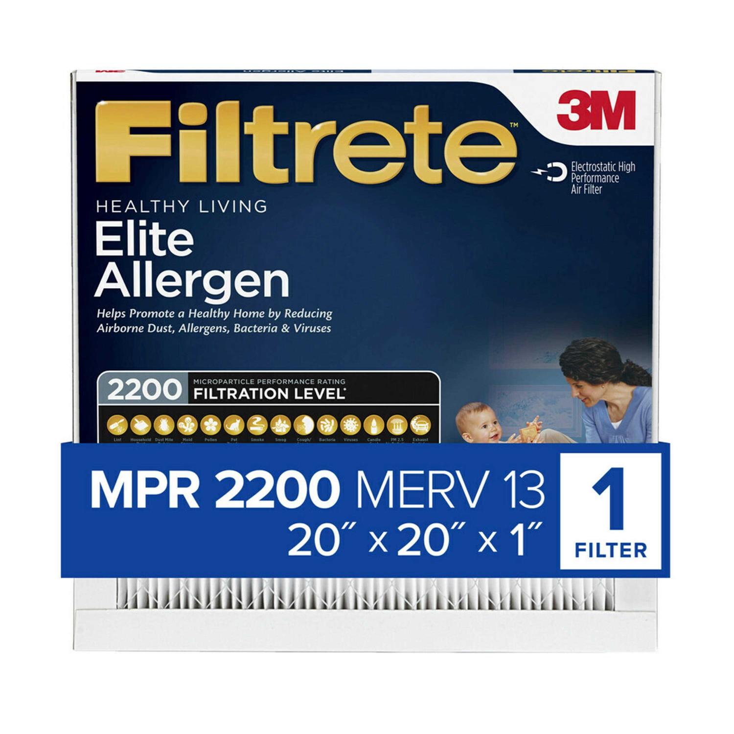 Filtrete Elite Allergen Reduction Filter MPR 2200 20 - Cheap Fitting