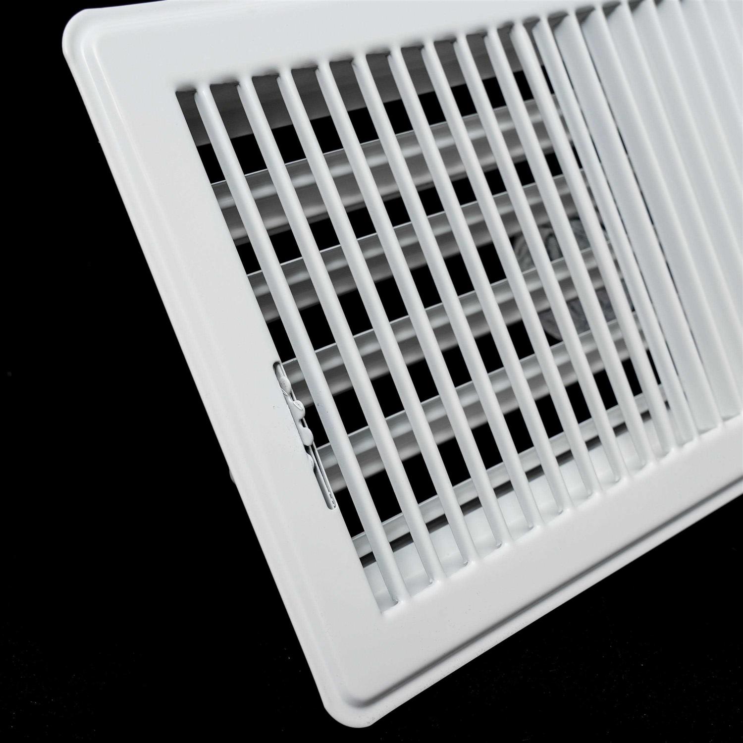 Handua Floor Register with Louvered Design Heavy Duty Walkable Design with Damper - Cheap Fitting