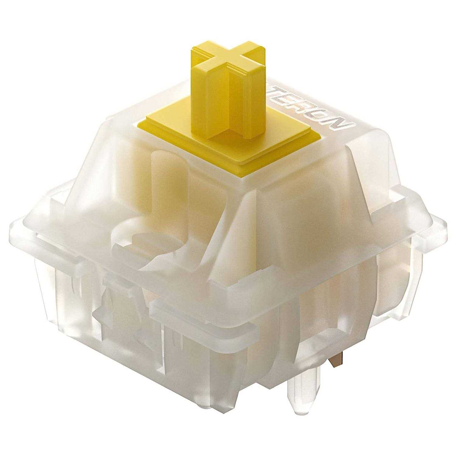 Gateron Milky Yellow Pro Switches Pre-lubed 5 Pin Linear Keyboard Switches for MX Mechanical Keyboard - Cheap Fitting