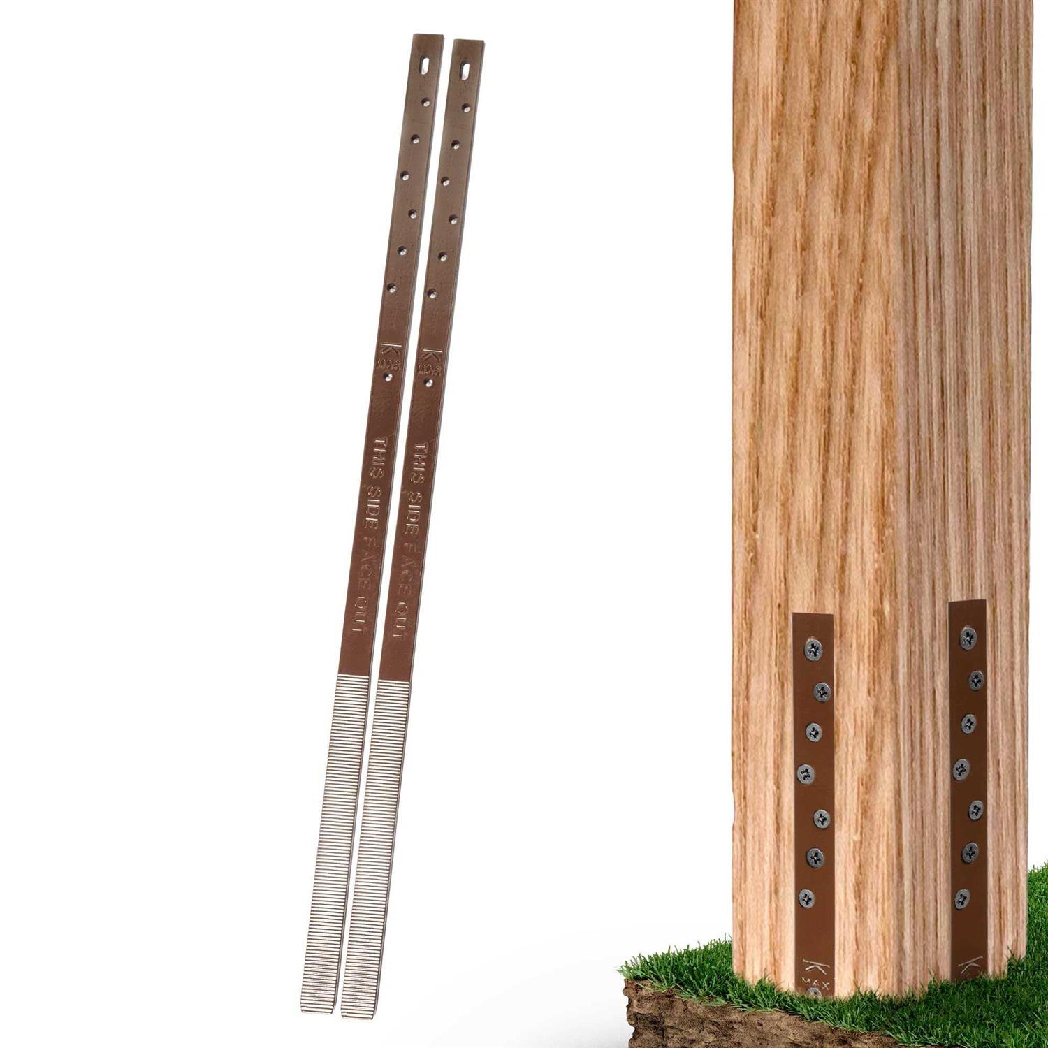 Post Buddy the simple fence post repair system Post Buddy Pack of 8 Easy Fence Post Repair to fix 4 Broken Wood Posts, Fast and Easy to Install - Cheap Fitting