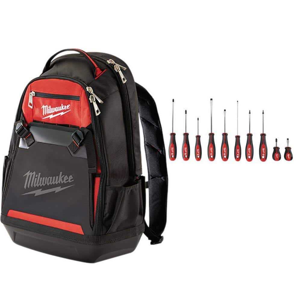 Milwaukee 10 in. Jobsite Tool Backpack with Screwdriver Set - Cheap Fitting