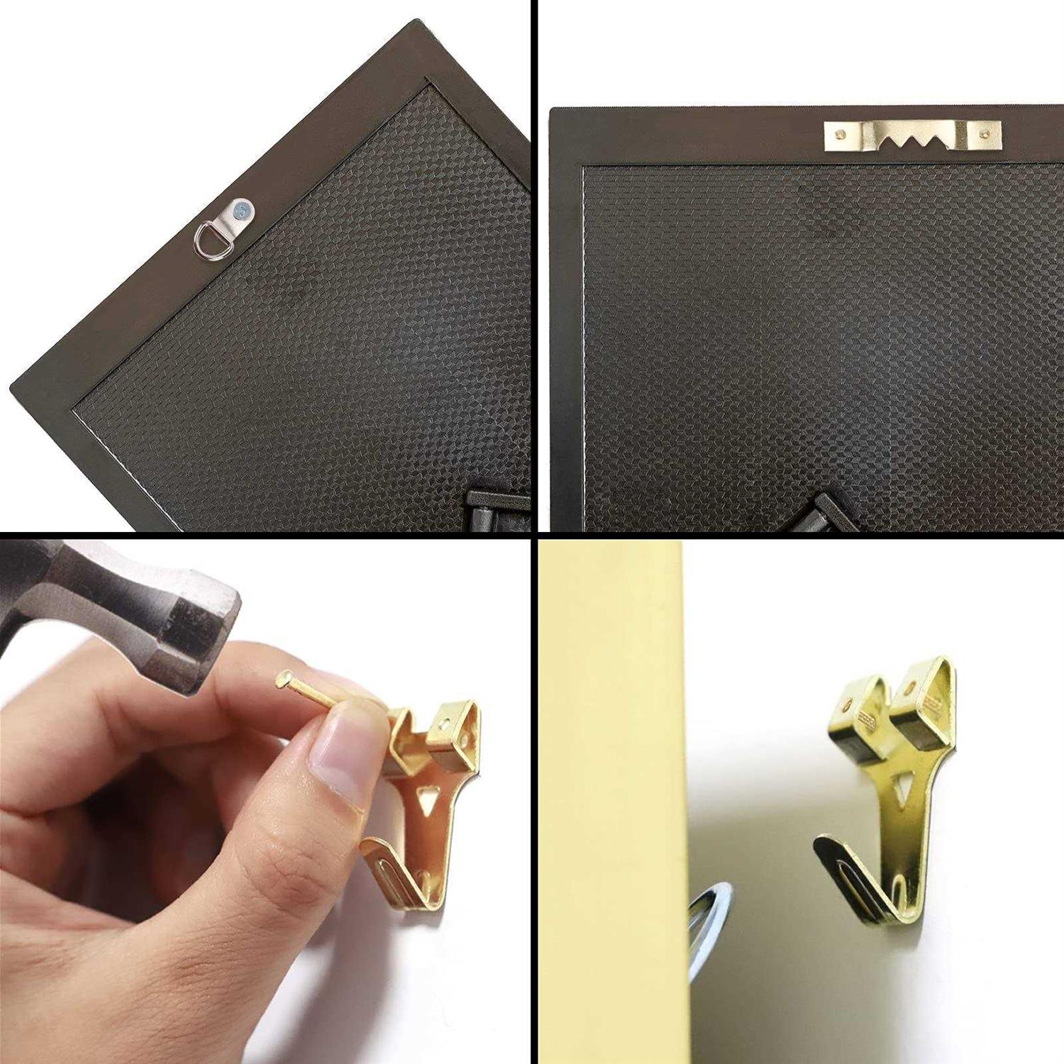 Hongway 276pcs Picture Hanging Kit, Picture Hangers, Heavy Duty Frame Hooks Assortmentwith Nails, Hanging Wire, Screw Eyes, D Ring and Sawtooth	Hongway 276pcs Picture Hanging Kit, Picture Hangers, Heavy Duty Frame Hooks Assortmentwith Nails, Hanging - Cheap Fitting