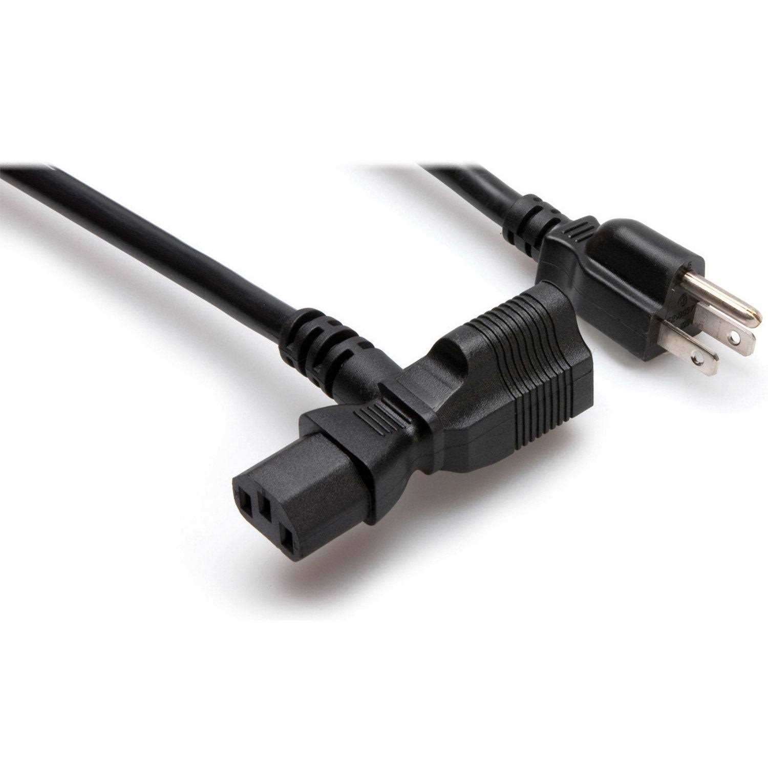 Hosa PWD-402 Piggyback IEC C13 to NEMA 5-15P Power Cord - Cheap Fitting