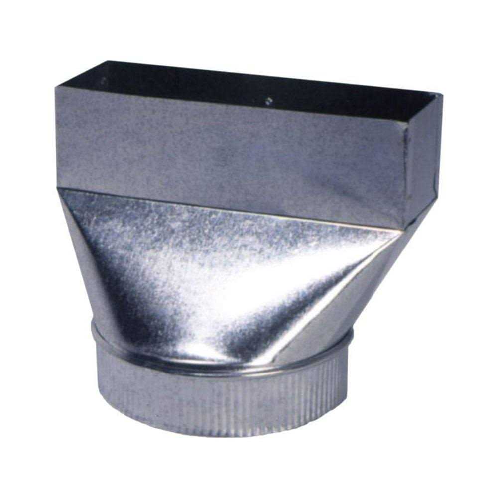 Master Flow 3-1/4 in. x 10 in. x 7 in. Hood Transition Fan Boot - Cheap Fitting