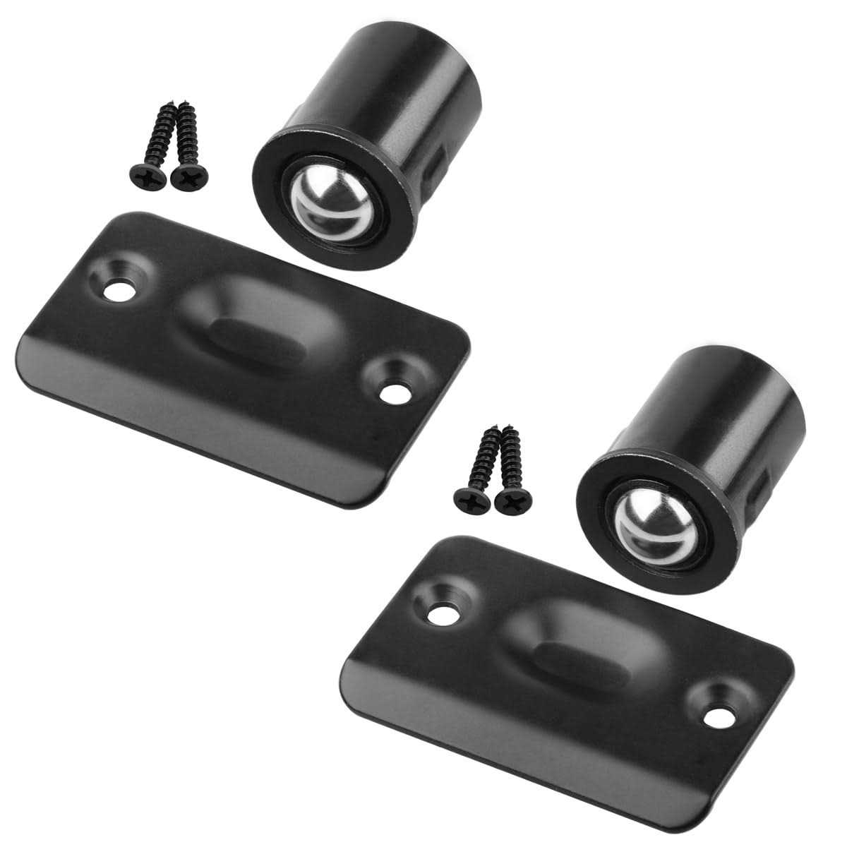 Homotek 2 Pack Drive in Ball Catch with Strike Plate for Closet Doors - Cheap Fitting