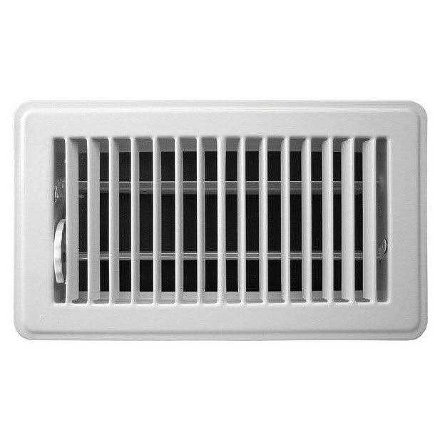 Tru Aire 4 in. H x White Floor Register Steel - Cheap Fitting