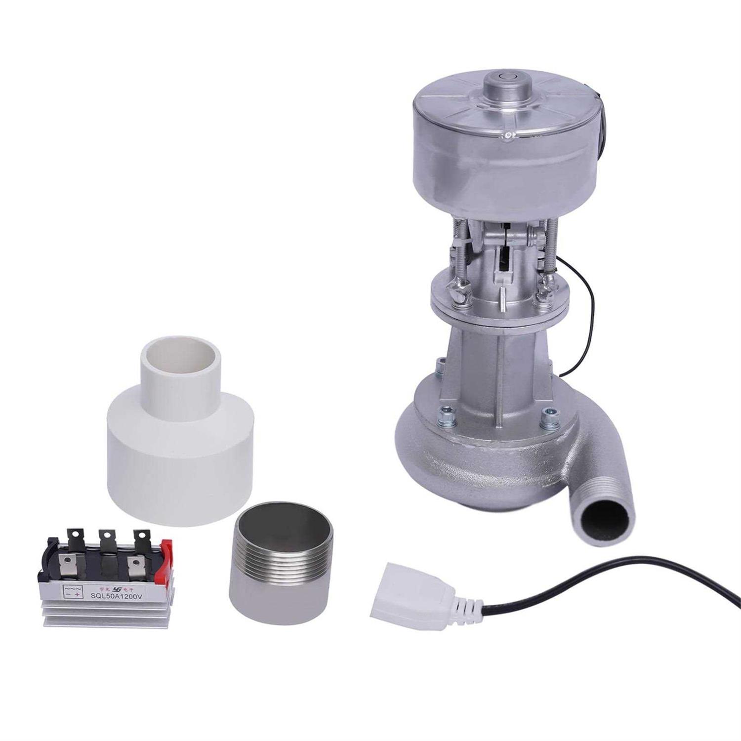 Micro Hydroelectric Generator Turbine Generator Hydroelectric Power Station Water Turbine 500 Watts 110 Volts - Cheap Fitting