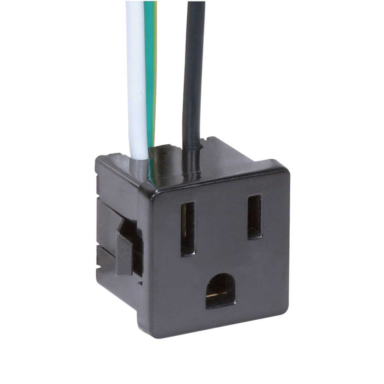 Satco 80-1142 3 Wire 2 Pole Snap-In Convenience Outlet 80/1142 - Cheap Fitting