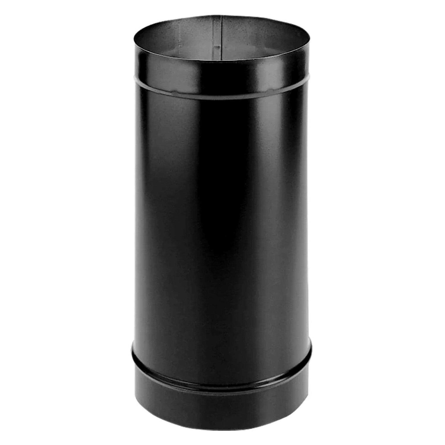 DuraVent 6DBK-48 DuraBlack Single Wall Black Stove Pipe - Cheap Fitting