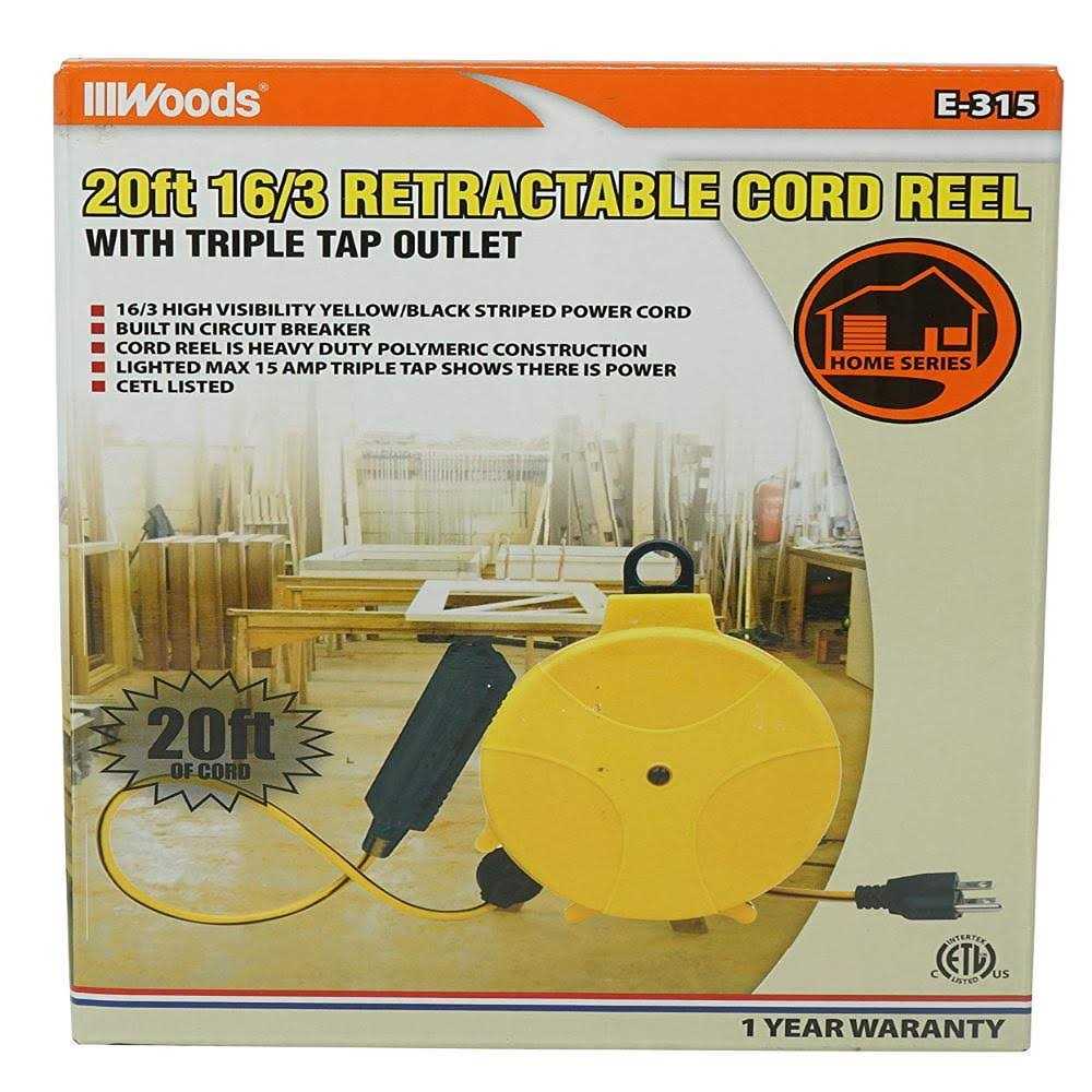 Coleman Cable 20 ft. Retractable Cord Reel E315 - Cheap Fitting