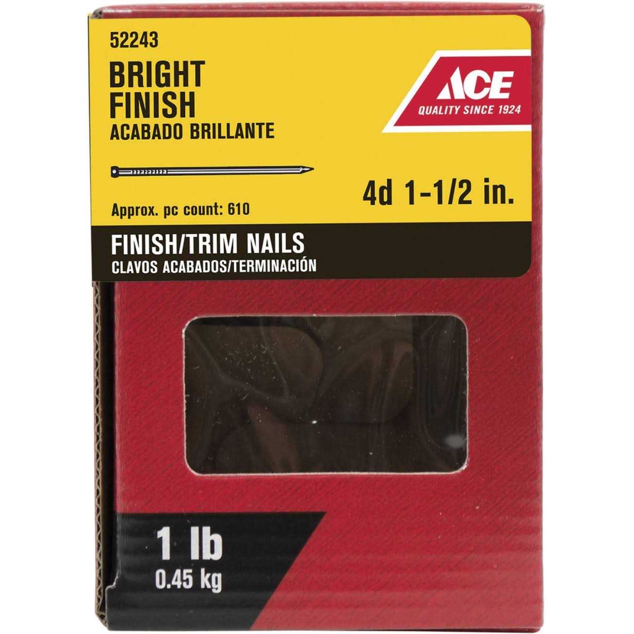 Prime Source 4F1 4D, 1-1/2” Bright Finish Nail - Cheap Fitting