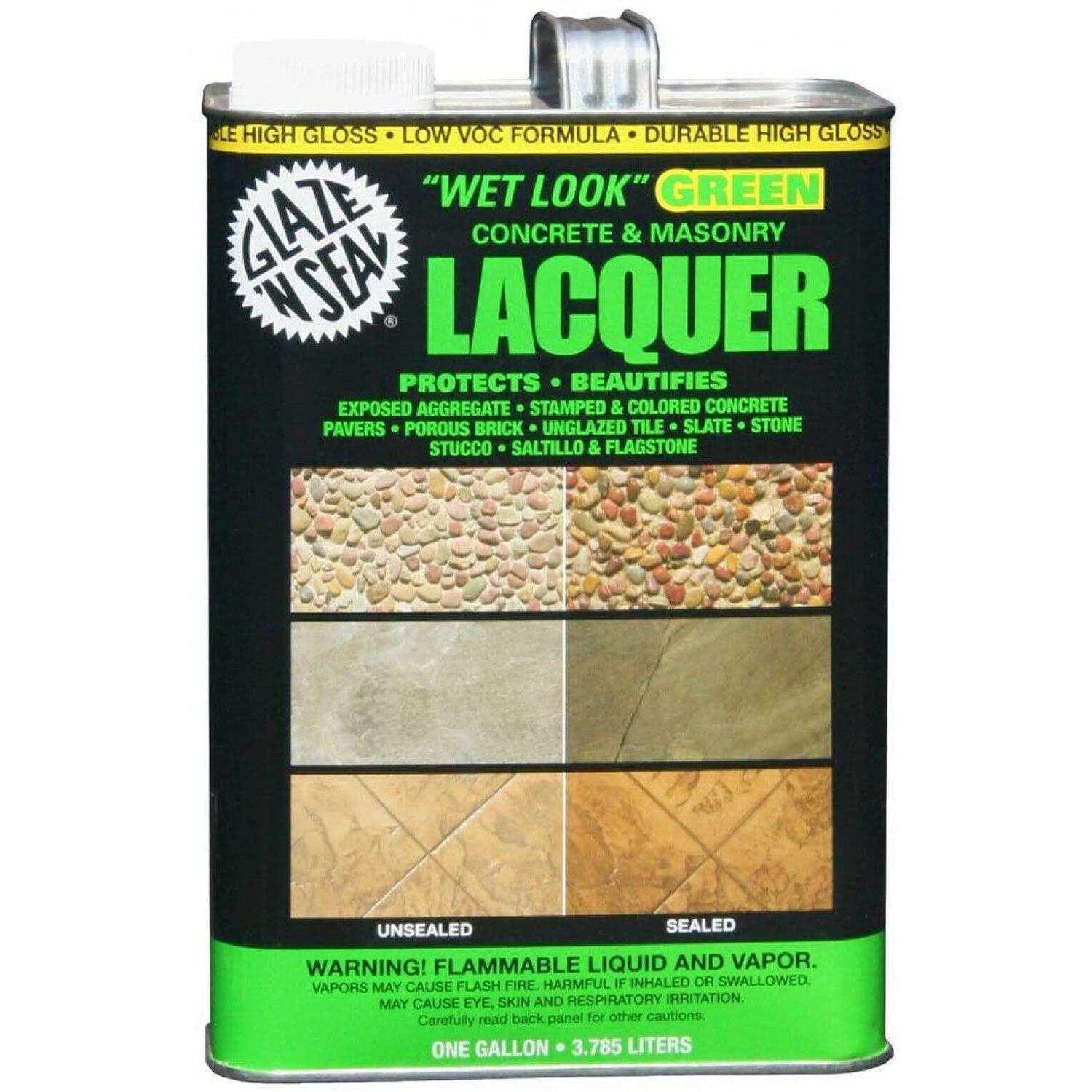 Glaze ‘N Seal Wet Look Green Lacquer Sealer - Cheap Fitting