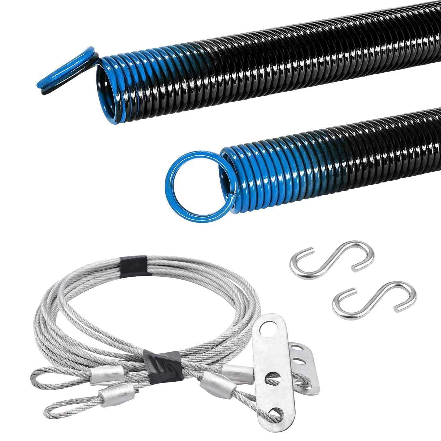 Hardwarex Supply Garage Electrophoresis Extension Spring with Safety Cable - Cheap Fitting